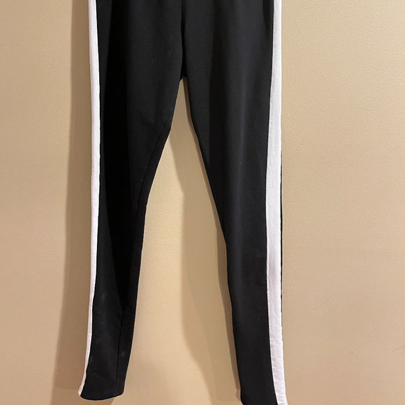H&M Divided black leggings with white stripe size S - Picture 4 of 8